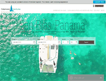 Tablet Screenshot of catamaranadventures.net